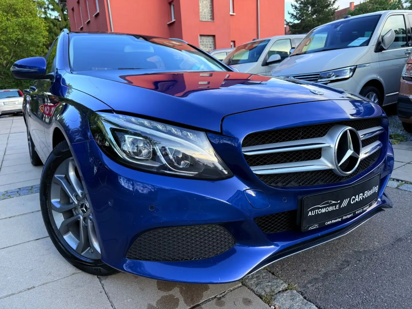 Mercedes-Benz C 180 T CGI/PANORMA/LEDER/AHK/LED/II HAND Azul - 2