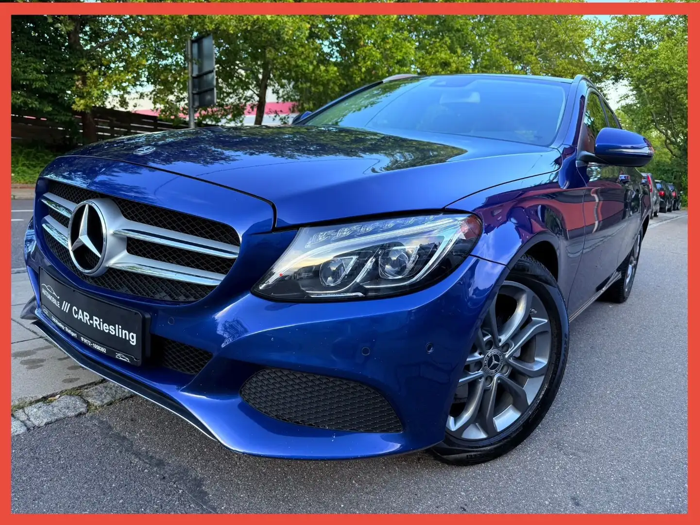 Mercedes-Benz C 180 T CGI/PANORMA/LEDER/AHK/LED/II HAND Azul - 1