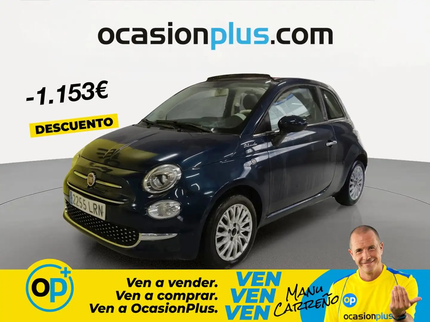 Fiat 500C 1.0 Hybrid Dolcevita 52kW Azul - 1