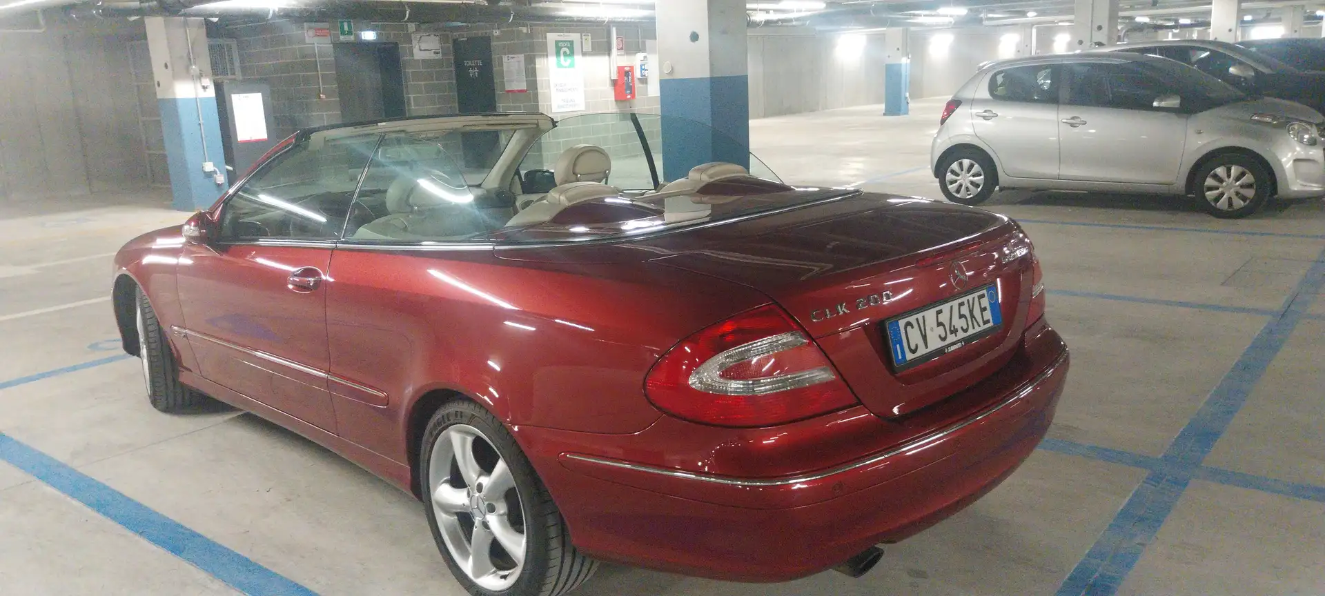 Mercedes-Benz CLK 200 CLK Cabriolet - A209 Cabrio k tps Elegance Rouge - 2