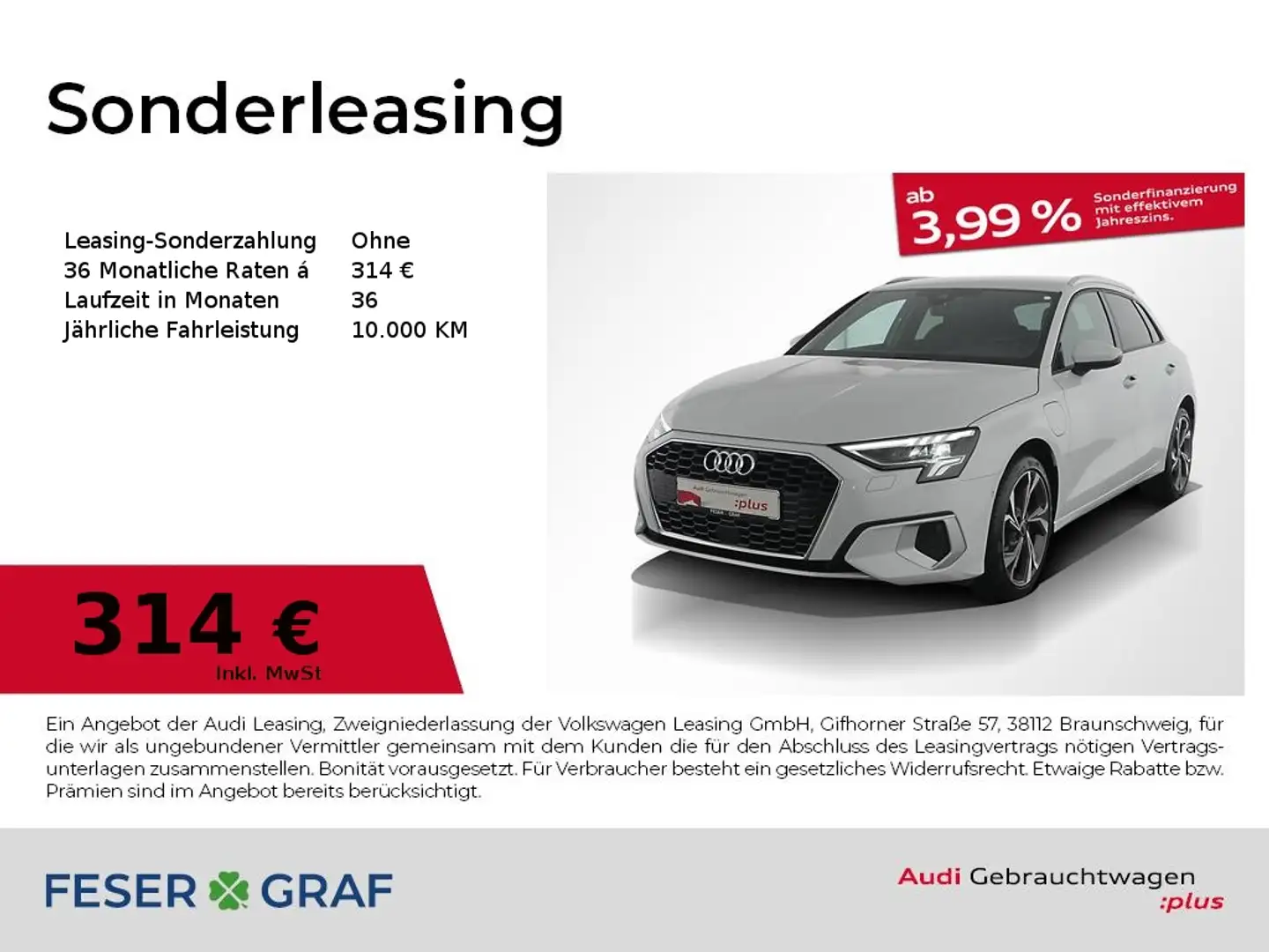 Audi A3 40TFSI e Adv. S tronic V-Cockp/Navi Bianco - 1