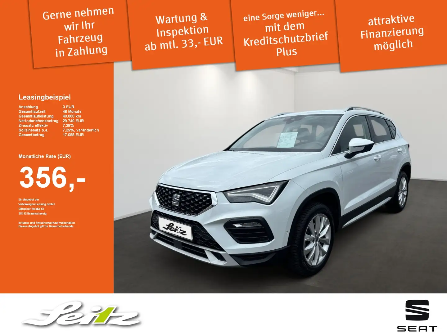 SEAT Ateca 1.5 TSI Xperience *AHK*LED*KAMERA*NAVI* Wit - 1