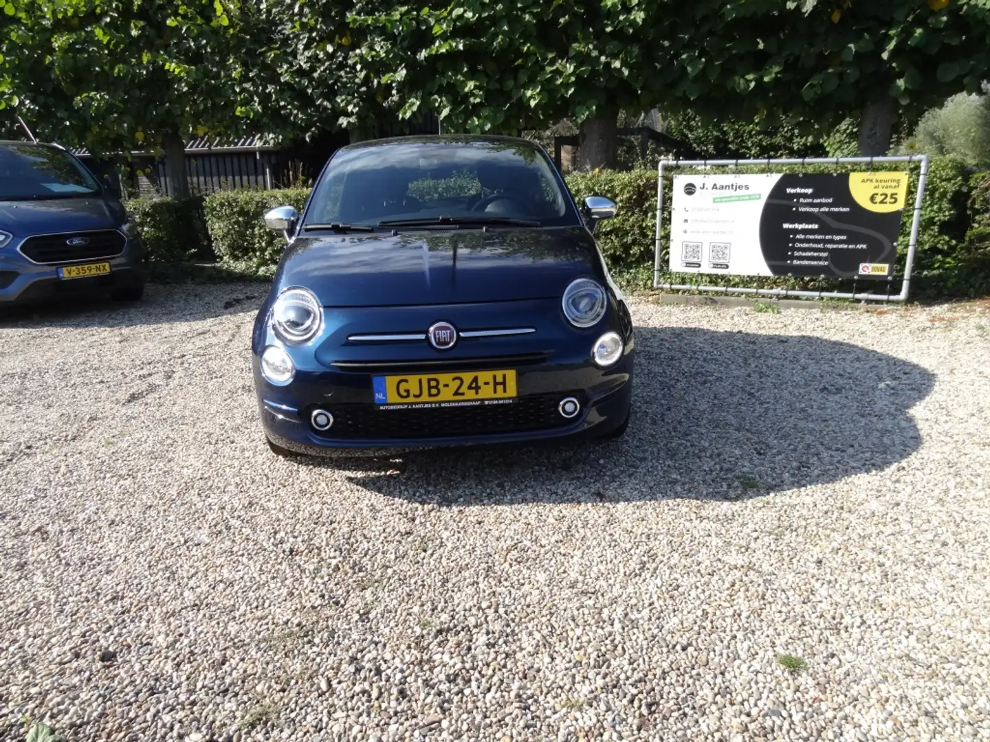 Fiat 500 1.0 Hybrid Dolcevita PDC Achter Blauw - 2