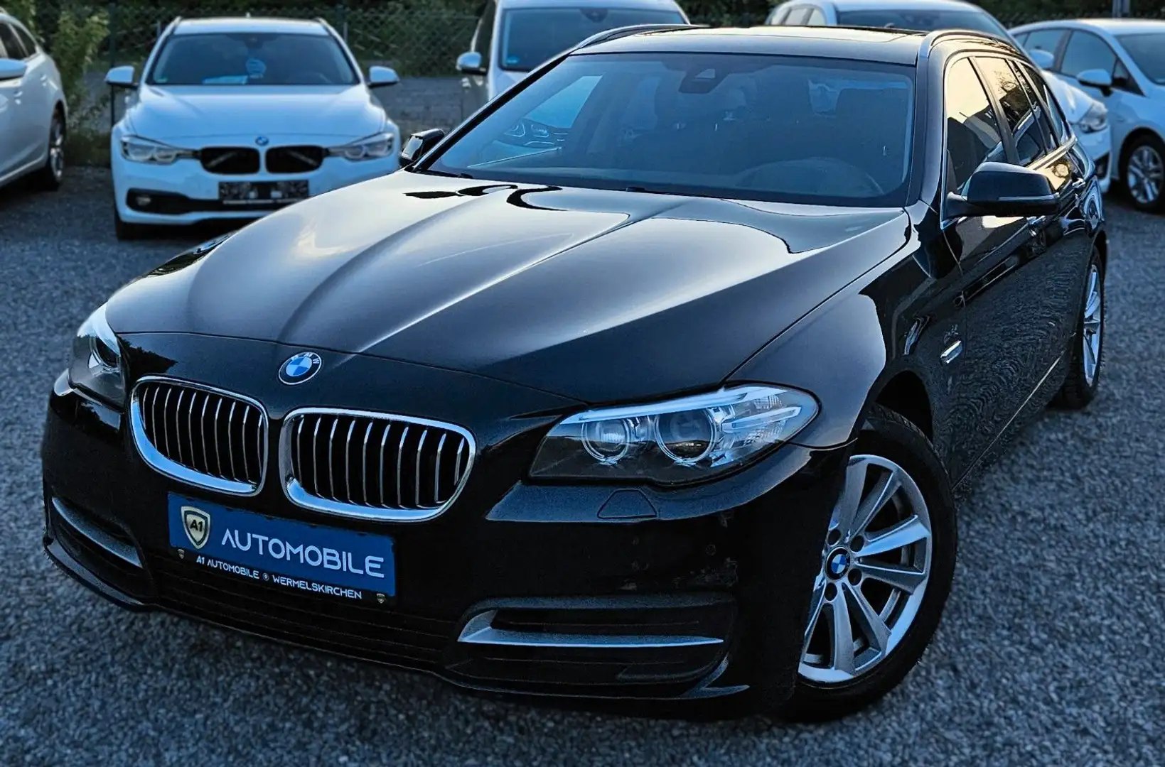 BMW 520 d °HUD°PANO°NAVI-PROF°BI-XENON°ASSISTENZ° Чёрный - 1