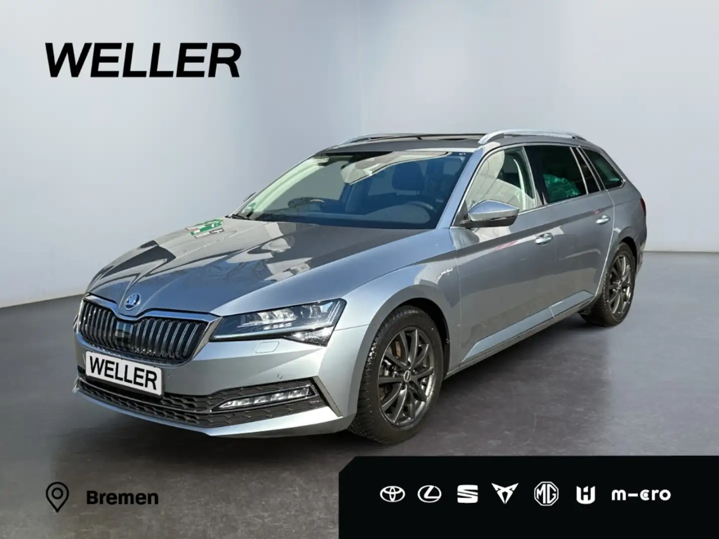 Skoda Superb Combi 2.0 TDI 4x4 DSG L&K *Leder*Pano*Navi Gris - 1