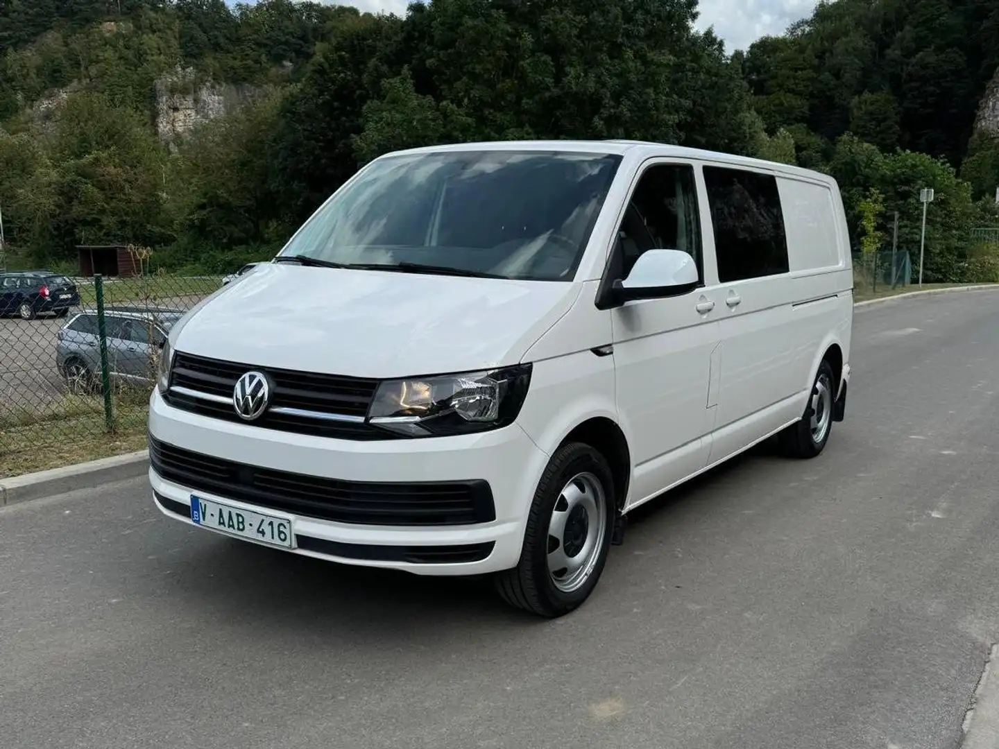 Volkswagen T6 Transporter 2.0 TDi DSG DOUBLE CABINE Wit - 1