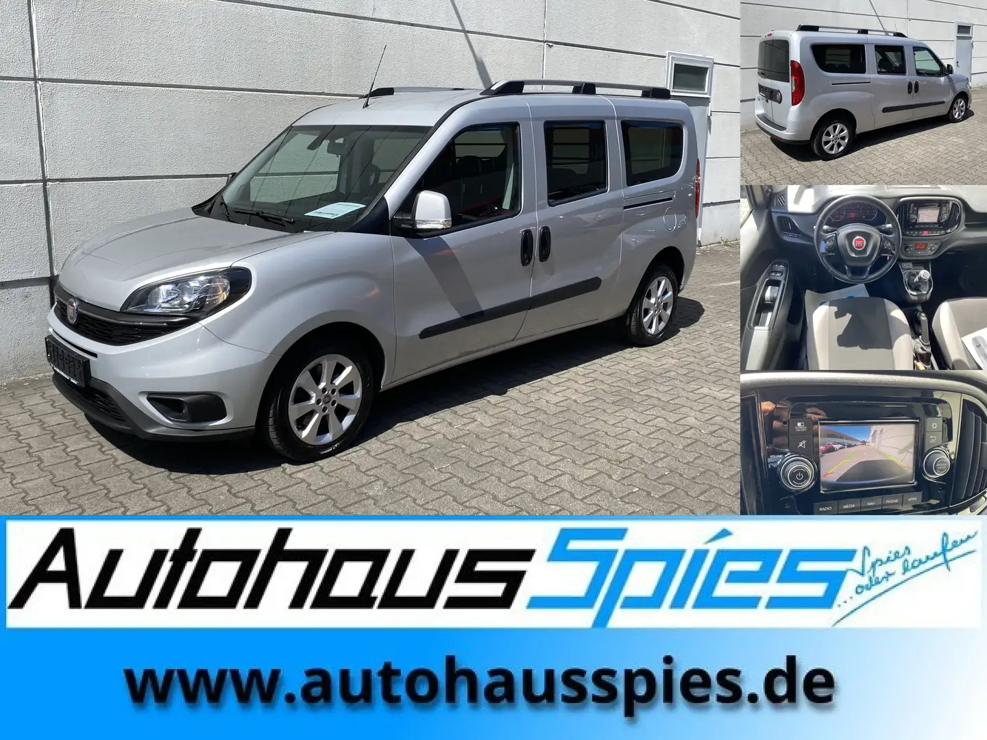 Fiat Doblo 1.6 Multijet  SX Maxi Nav RKam DAB Shz Tmat EU6d Silber - 1