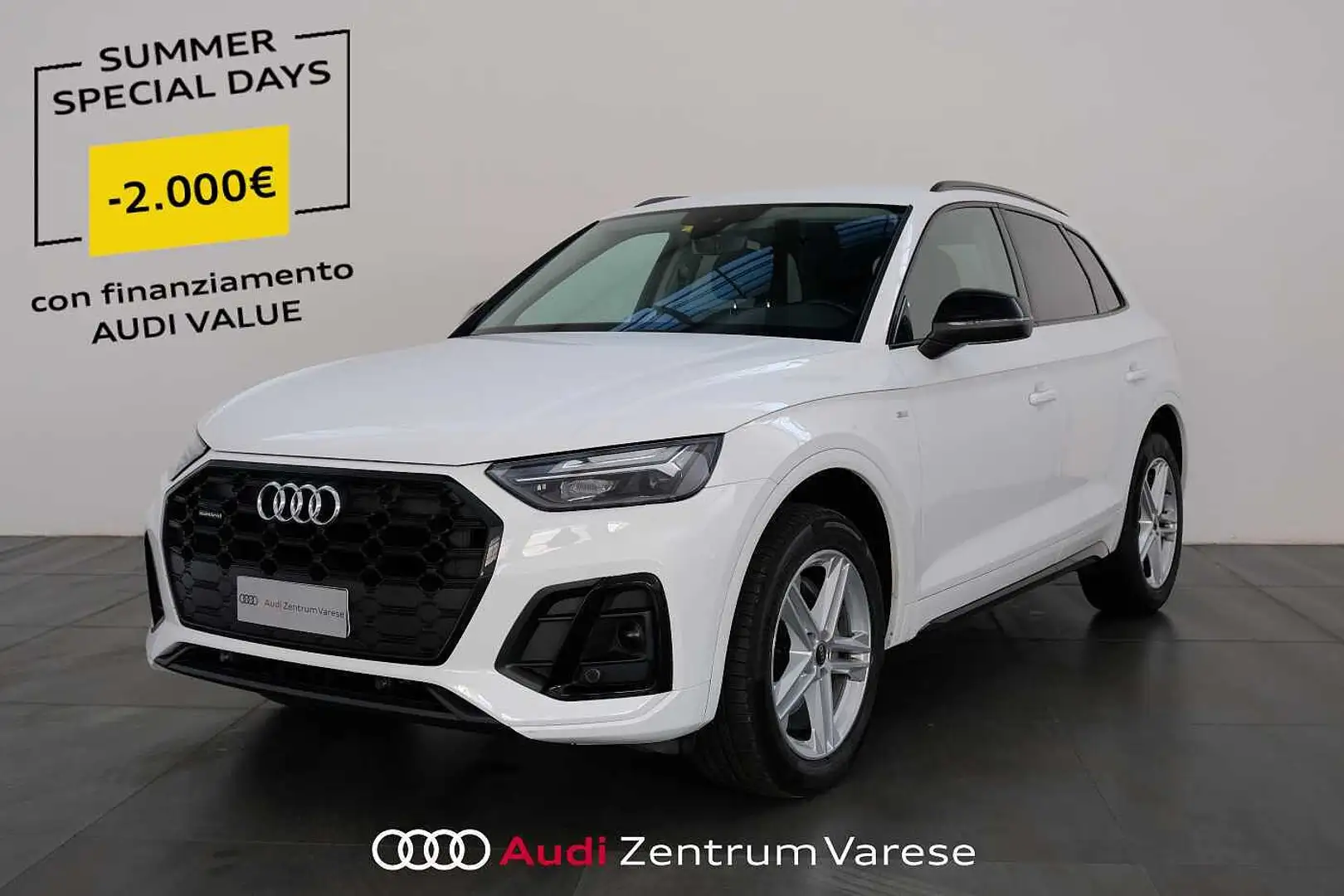 Audi Q5 40 TDI 204CV Quattro Stronic MHEV Sline Bianco - 1