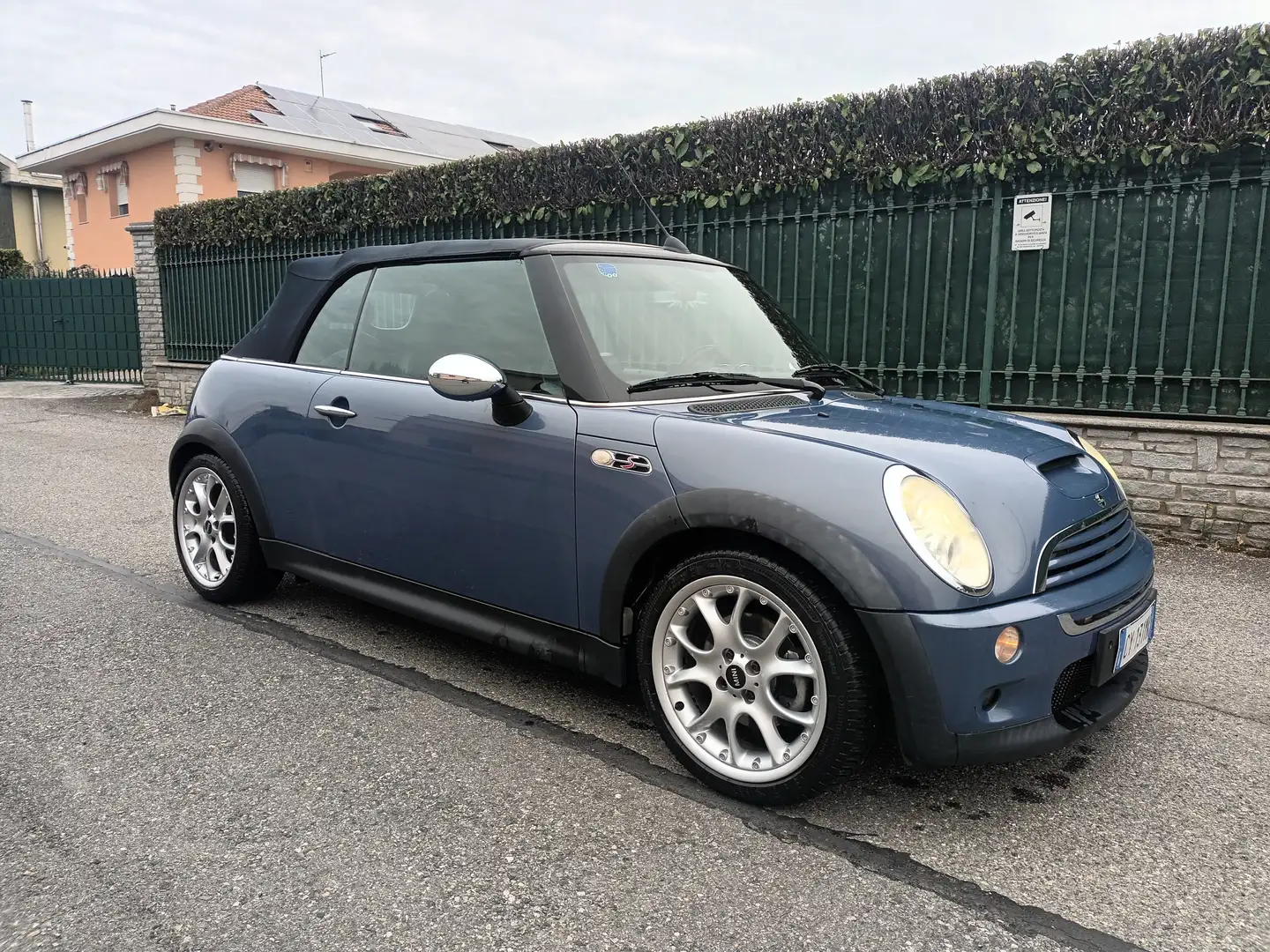 MINI Cooper S Cabrio 1.6 170cv Crono Plus/PELLE/17"/TAGLIANDATA Синій - 1
