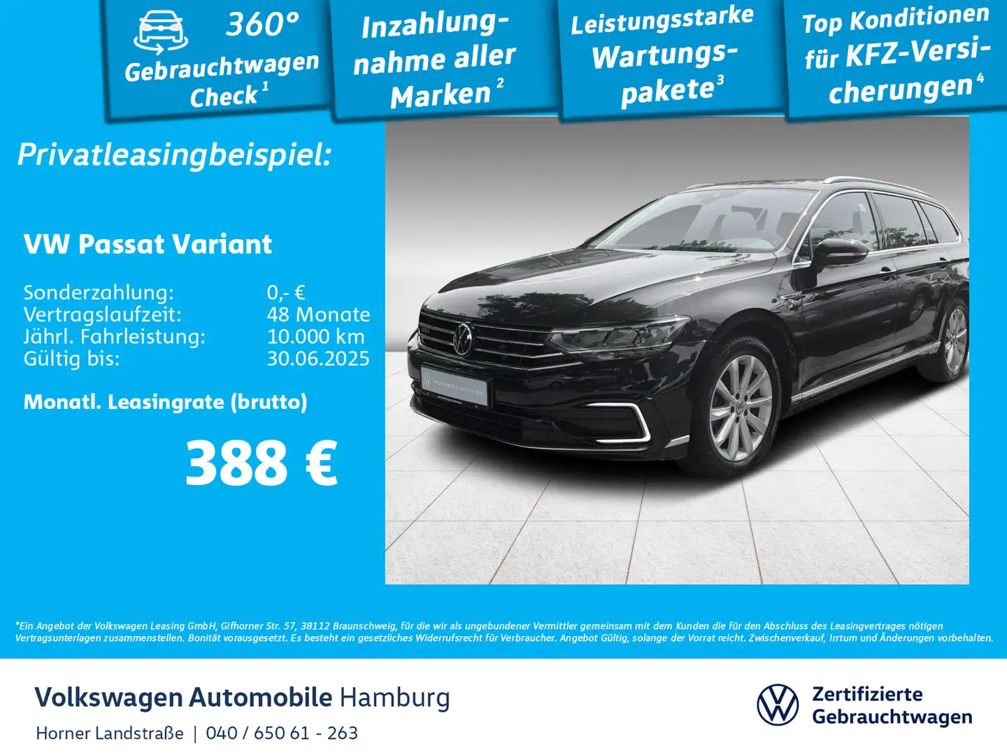 Volkswagen Passat Variant 1.4 TSI Hybrid GTE DSG Navi Sitzh Schwarz - 1