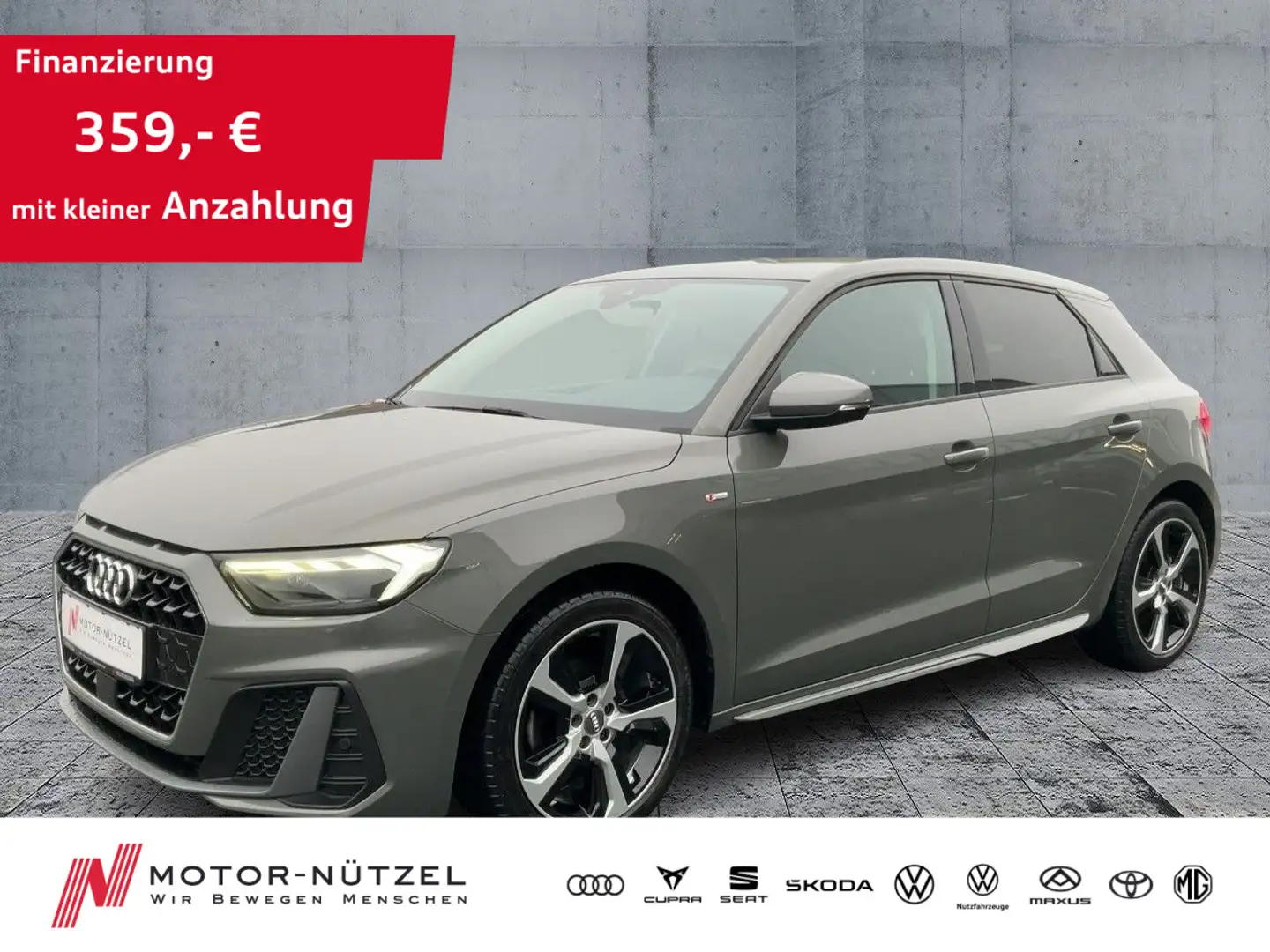 Audi A1 30TFSI S-LINE LED+SHZ+2xPDC+DAB+APP Grau - 1