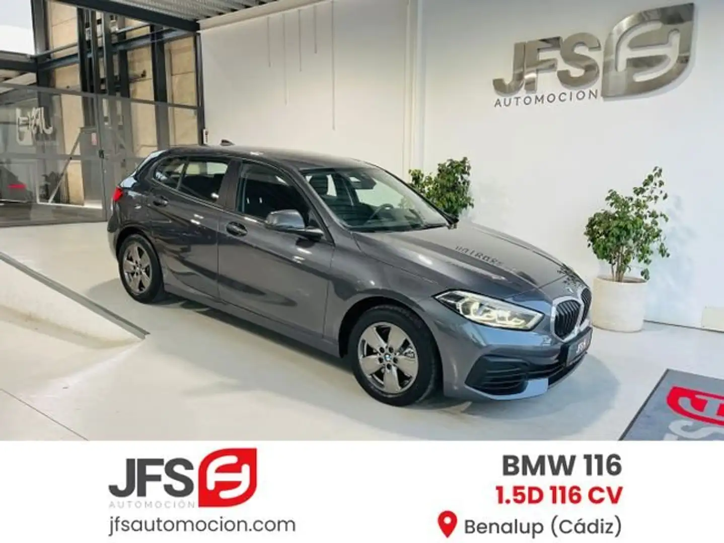 BMW 116 1.5D CV Gris - 1