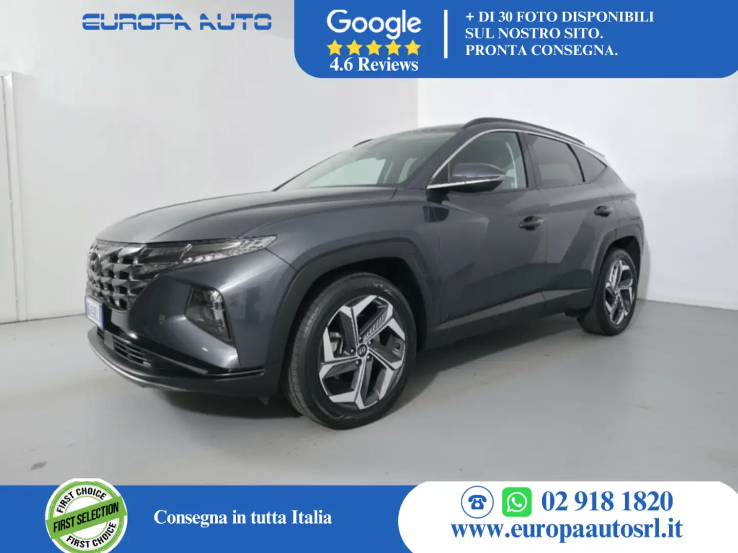 Hyundai TUCSON 1.6 HEV aut.Exellence Gris - 1