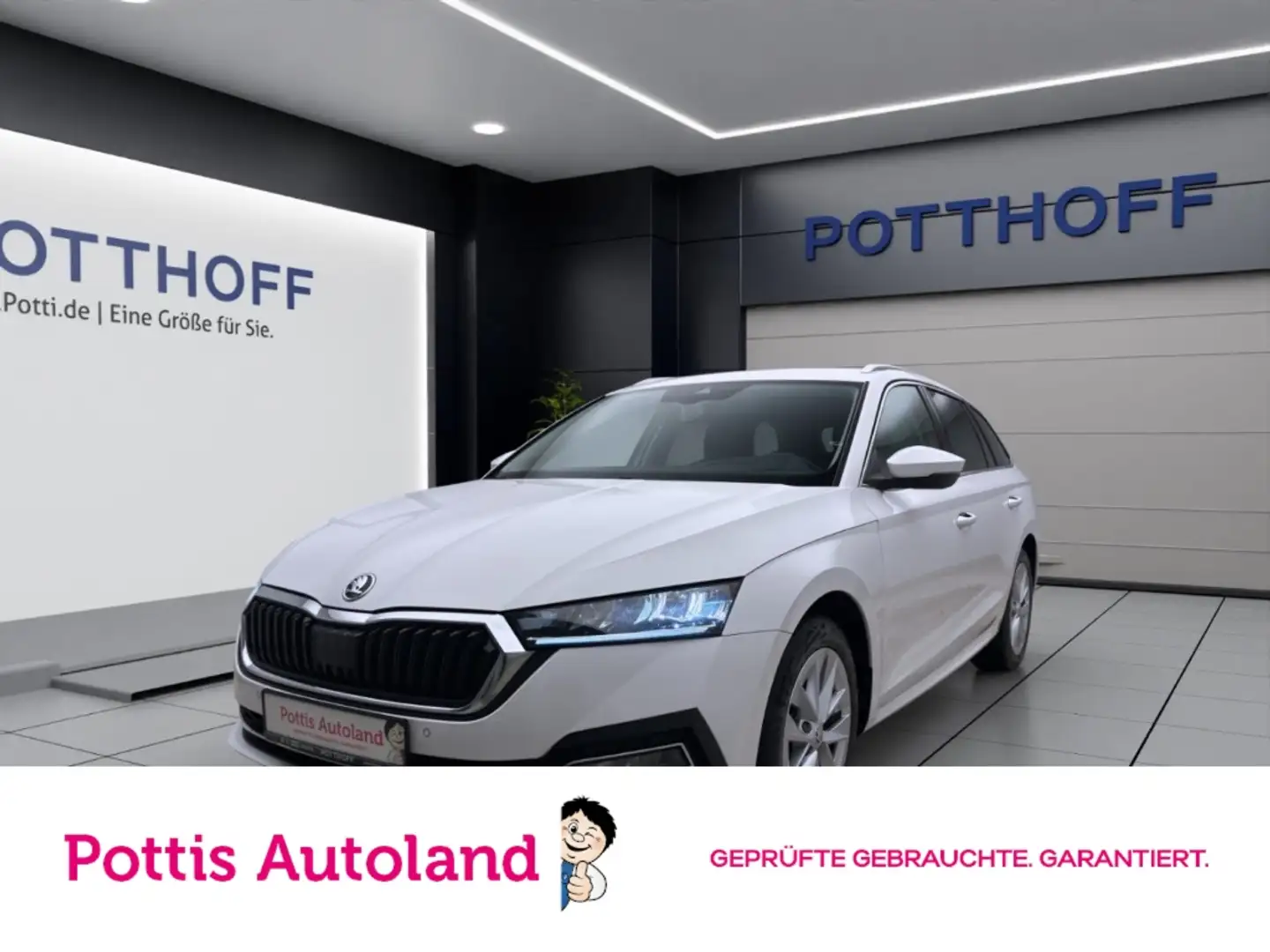 Skoda Octavia Combi 2.0 TDI DSG STYLE NAVI KAMERA ACC SITZHZG Weiß - 1