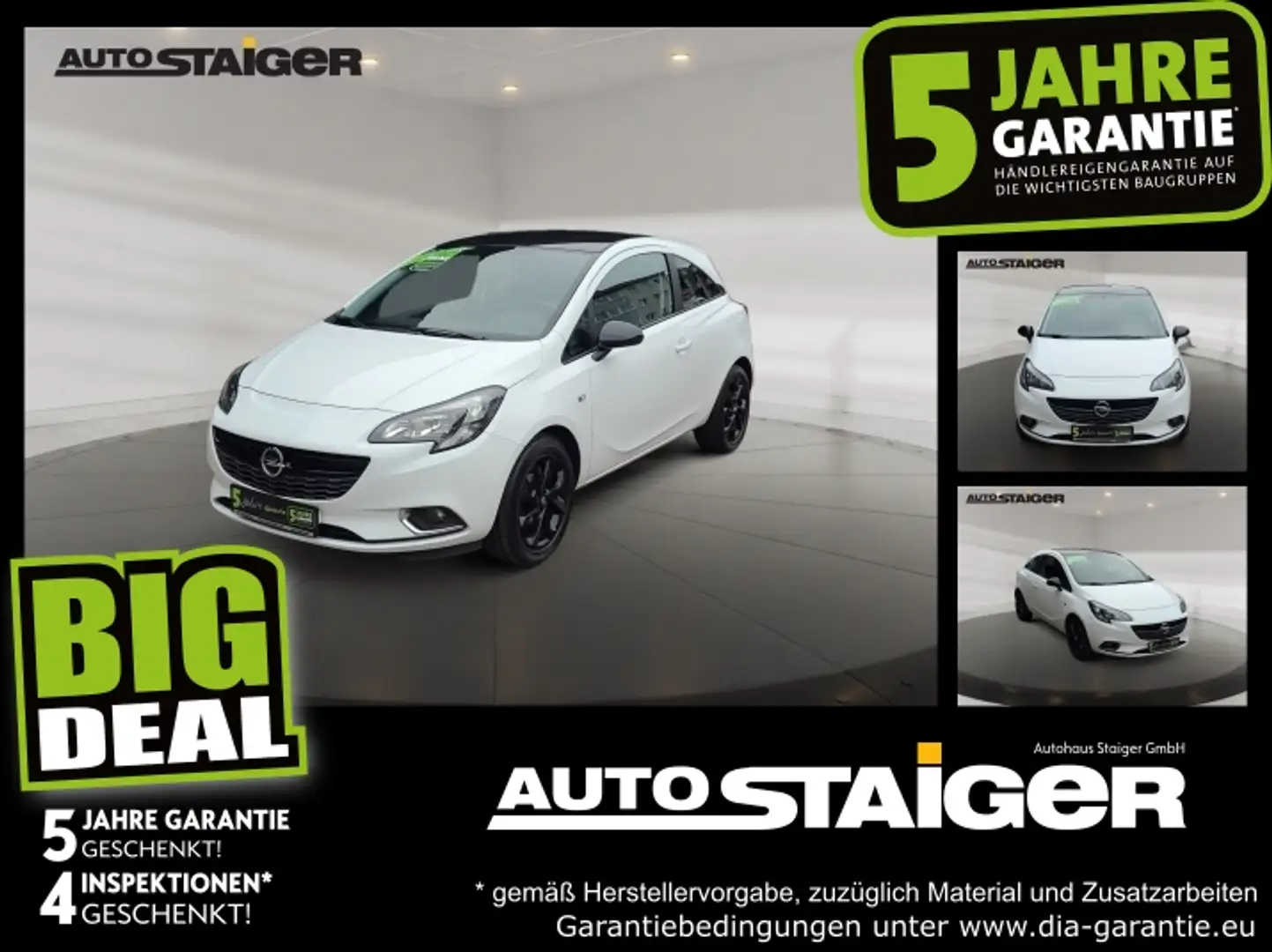 Opel Corsa E 1.2 Color Edition Klima*Bluetooth*Alu Blanc - 1