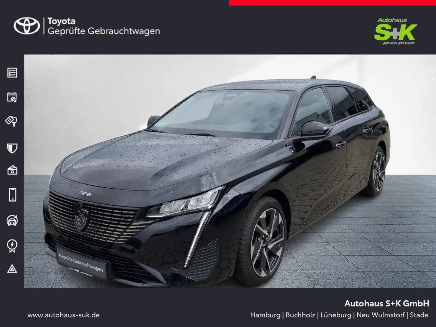 Peugeot 308 SW BlueHDi 130 Allure Pack*SHZ*NAVI*GJR*LRH* Noir - 1