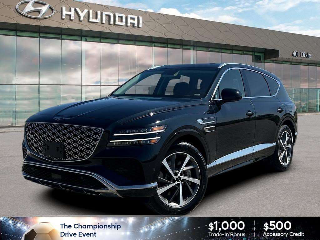 2025 Genesis GV80 3.5T Advanced Awd | 7 passenger | Black Leather