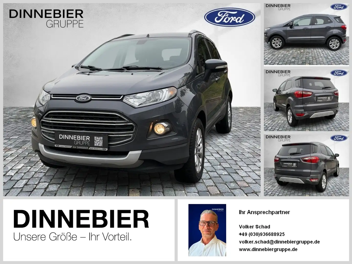 Ford EcoSport TITANIUM 5D Fernlichtass. PDC Gris - 1
