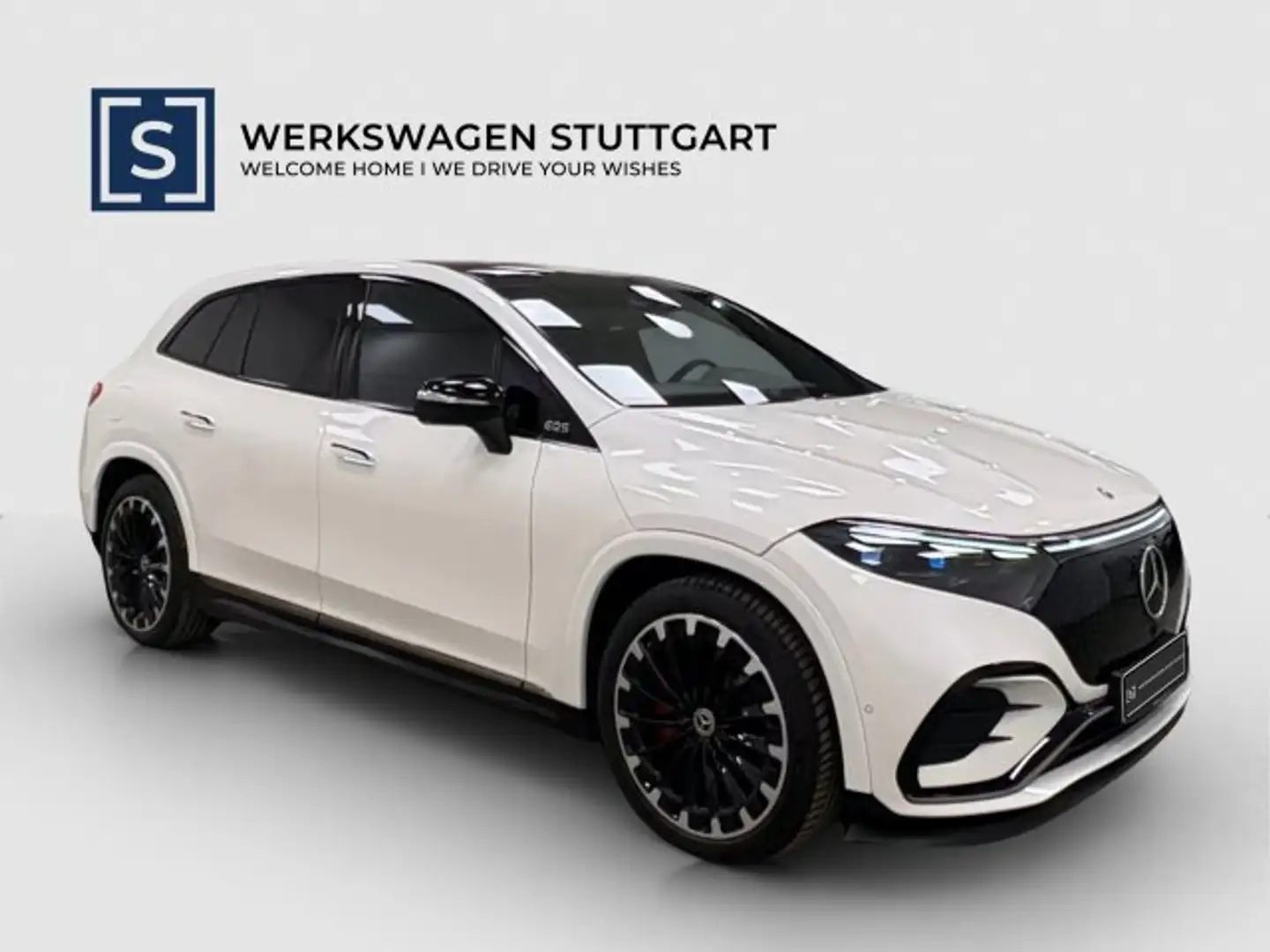 Mercedes-Benz EQS SUV EQS 580 AMG Line 4Matic Night Paket I AHK I Dist AMG-Line Interieur/Navi/Pano.-Dach/Distronic/KEYLESS-Go-Paket/Klima Weiß - 1