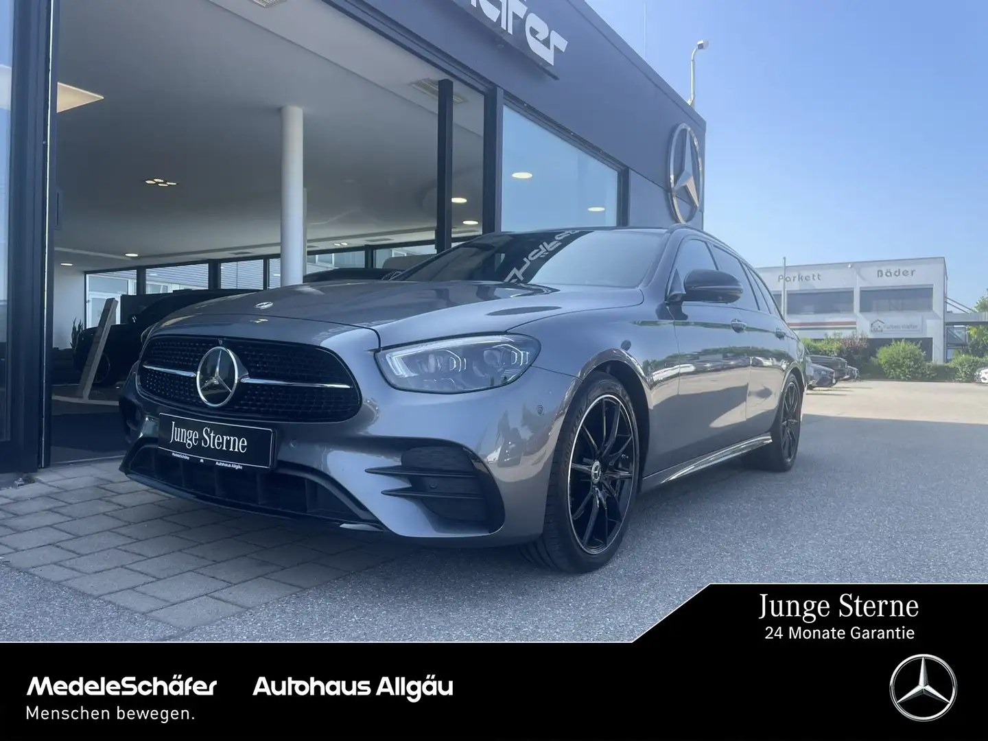 Mercedes-Benz E 220 E 220 d T AMG NightEdition MLED 360° Distron AHK Grijs - 1