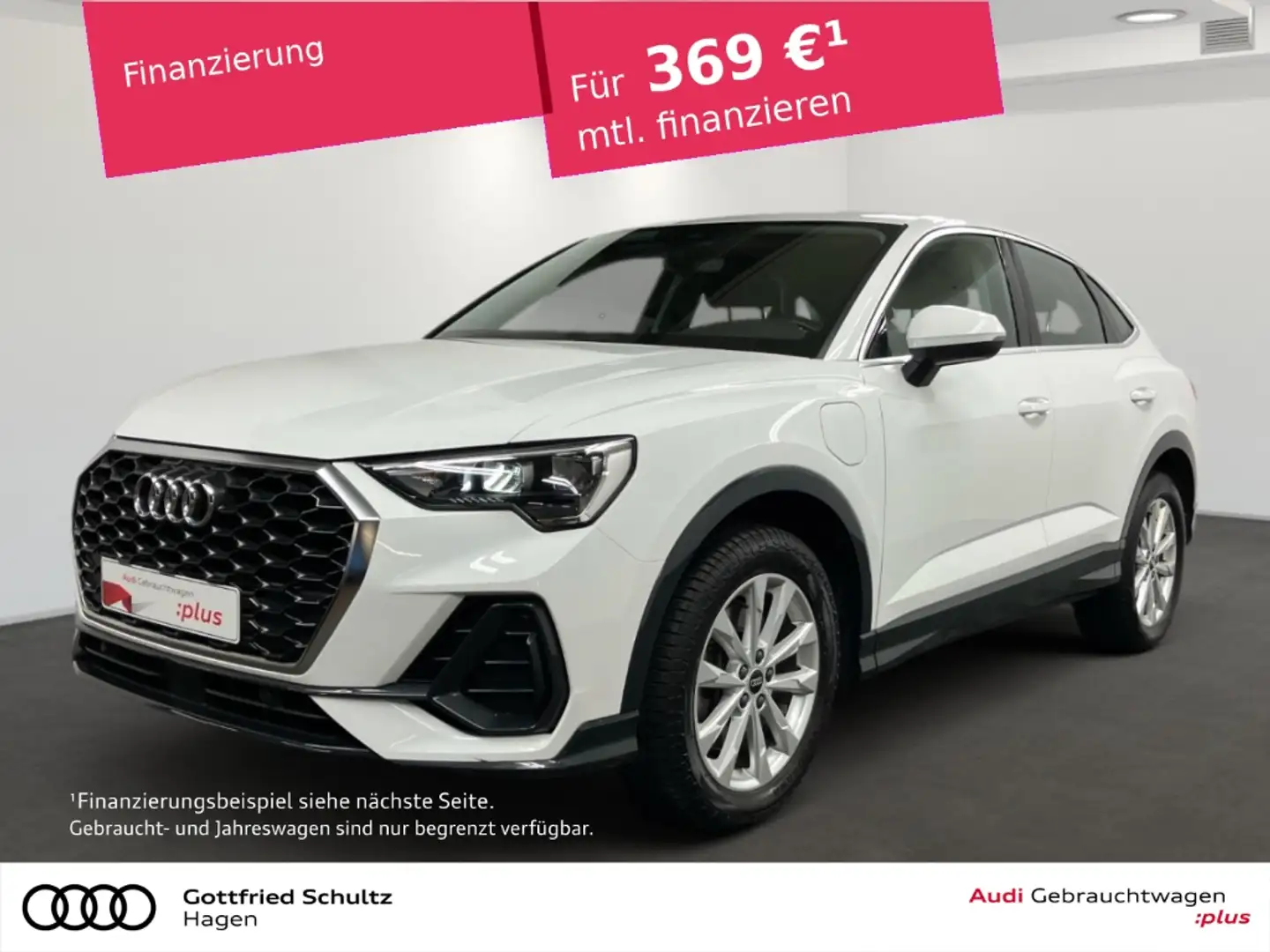 Audi Q3 Sportback 45 TFSIe S-tronic LED MMI SHZ DAB Blanc - 1