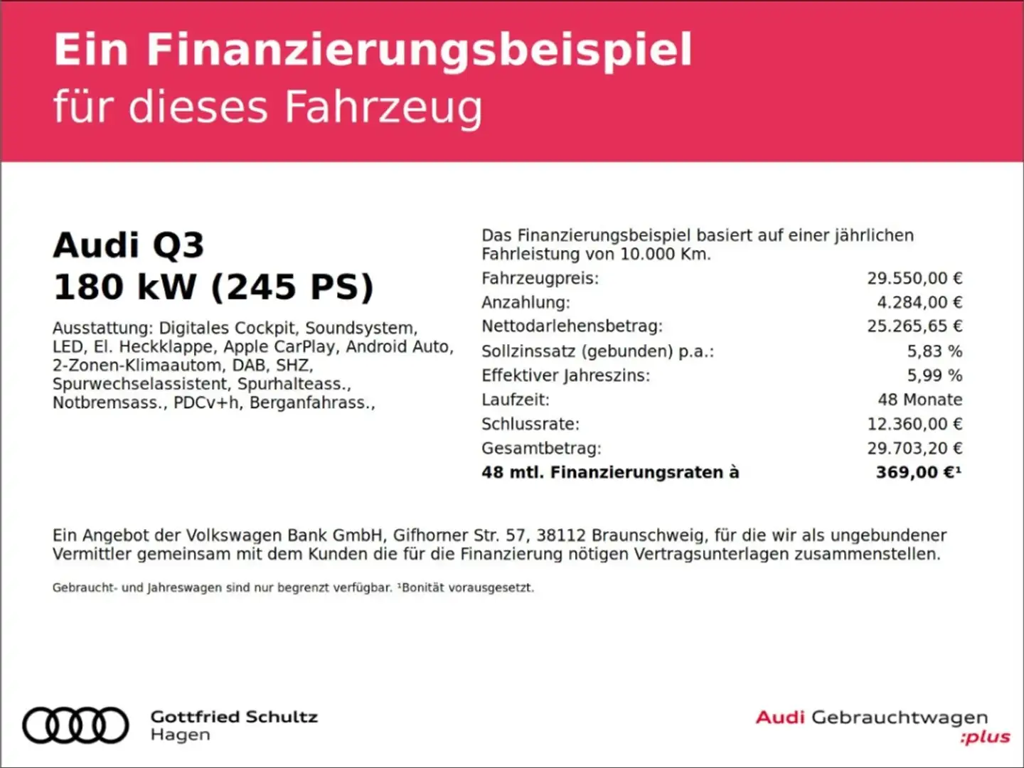 Audi Q3 Sportback 45 TFSIe S-tronic LED MMI SHZ DAB Blanc - 2