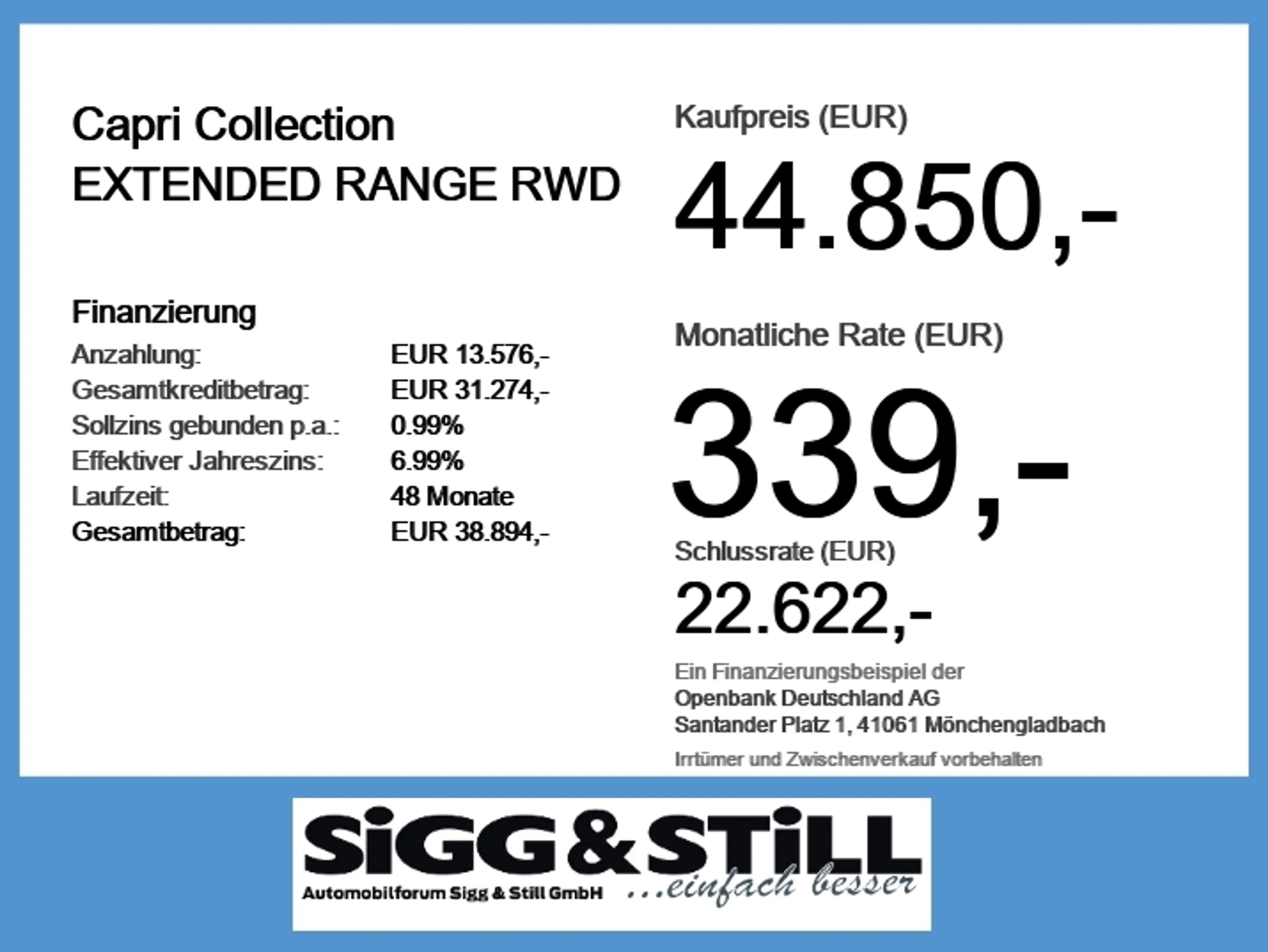 Ford Capri Collection EXTENDED RANGE RWD iACC*360*HUD — photo 6