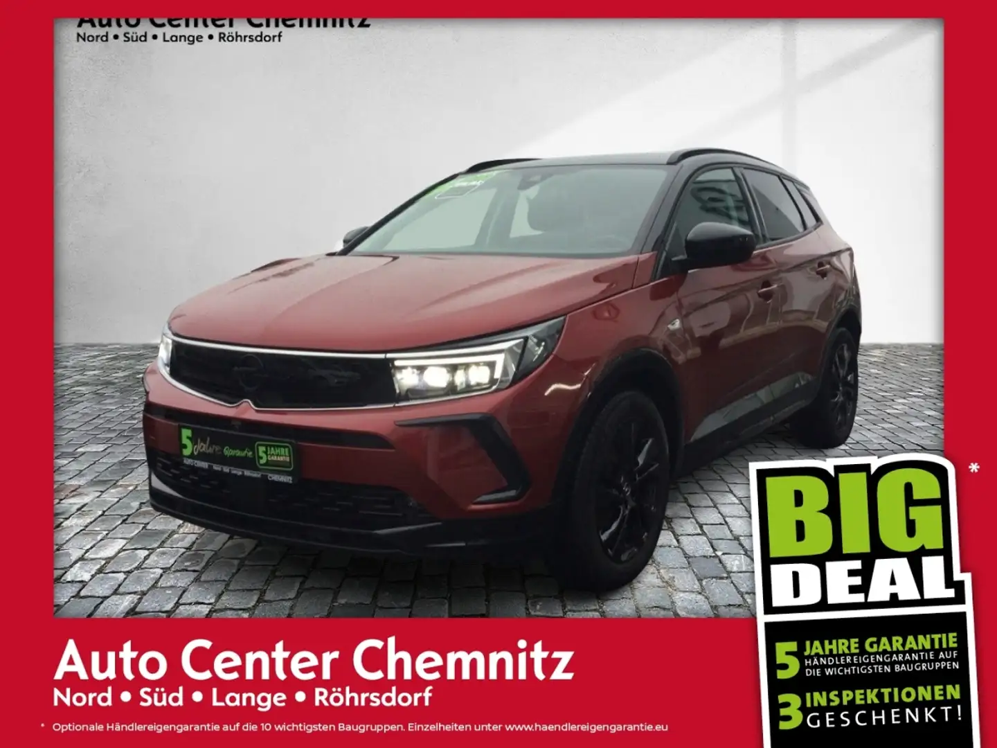 Opel Grandland 1.2 GS Line Matrix/Leder/Ergo/Navi Rot - 1