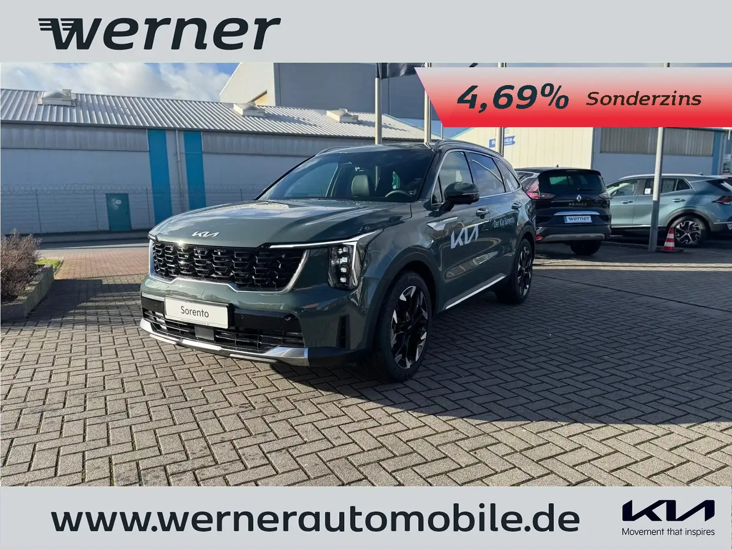 Kia Sorento 2.2 Platinum 7S Nappa AHK Grün - 1