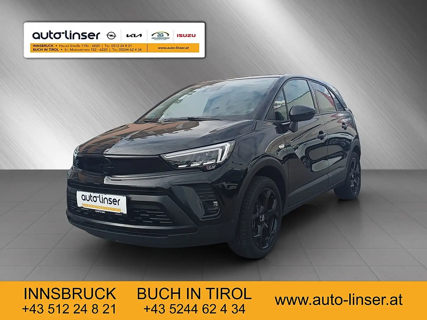 Opel Crossland 1,2 Turbo Elegance Schwarz - 1