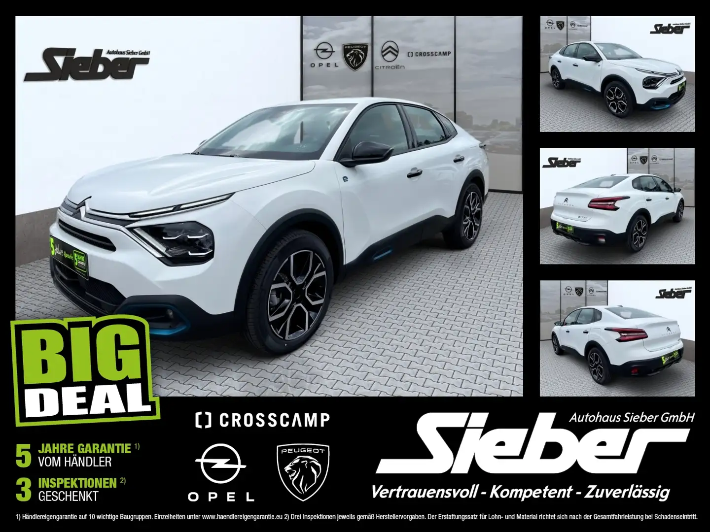 Citroen C4 X Elektromotor e-Feel Kamera Sitzhzg Tempomat Weiß - 1