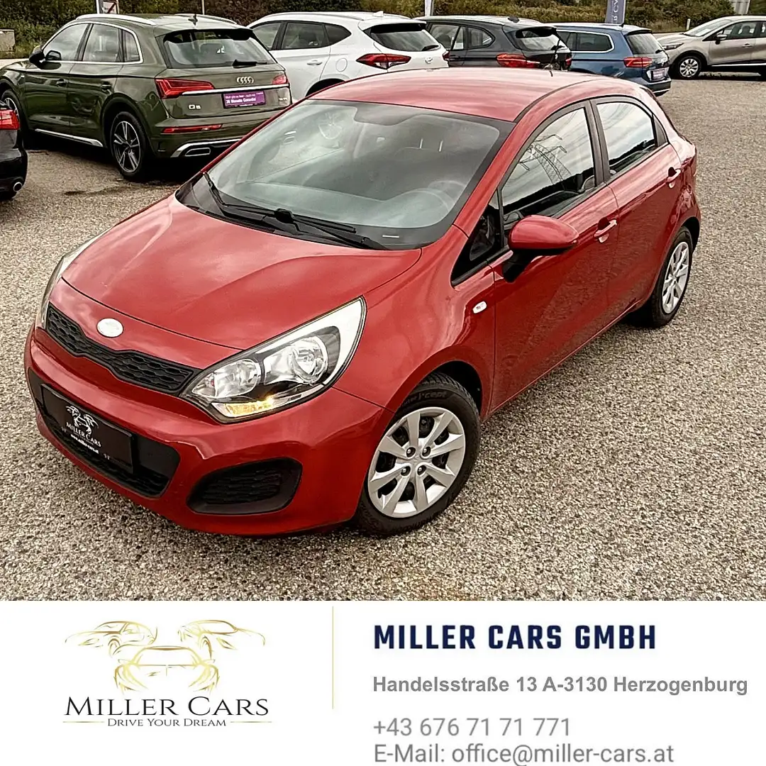 Kia Rio 1,2 CVVT Cool*Erstbesitz*Garantie* Rot - 1