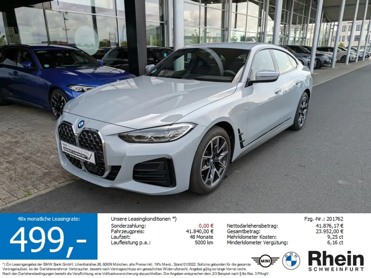 BMW 420 i Gran Coupé M Sport Navi. Park.Ass.Plus. DAB Šedá - 1
