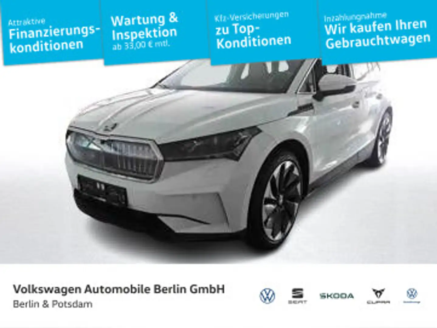 Skoda Enyaq iV 80x ecoSuite DSG Navi LED ACC Connect Weiß - 1