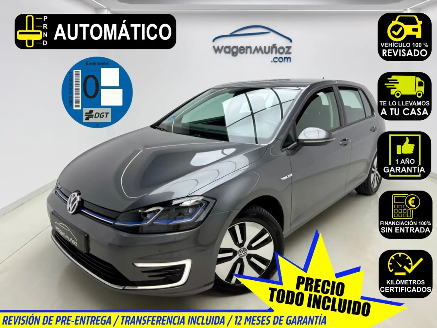 Volkswagen Golf e-Golf ePower Gris - 1