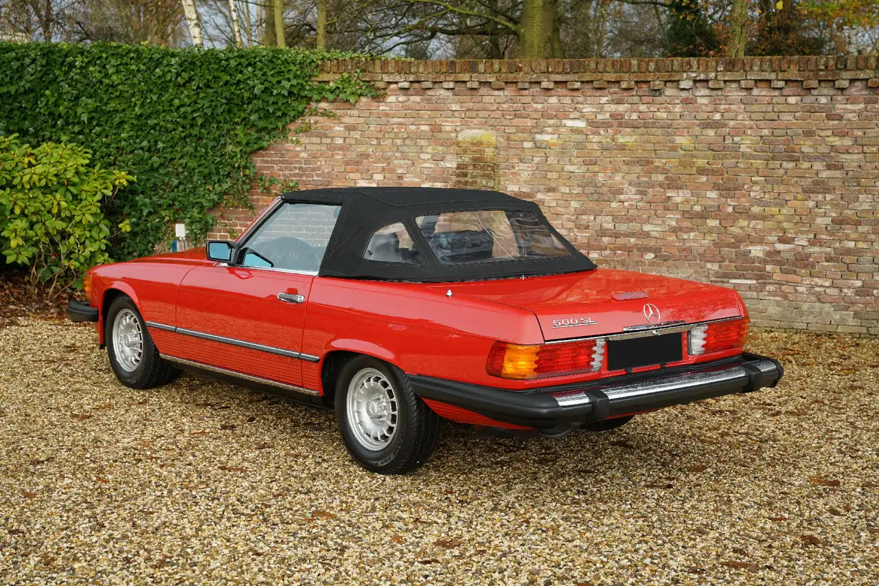 Mercedes-Benz SL 500 "Signal Red like Bobby Ewing's Car" Very well main, foto 2