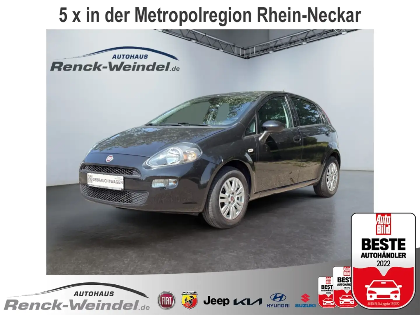 Fiat Punto 1.2 8V Basis Temp PDC Berganfahrass. Regensensor S Schwarz - 1