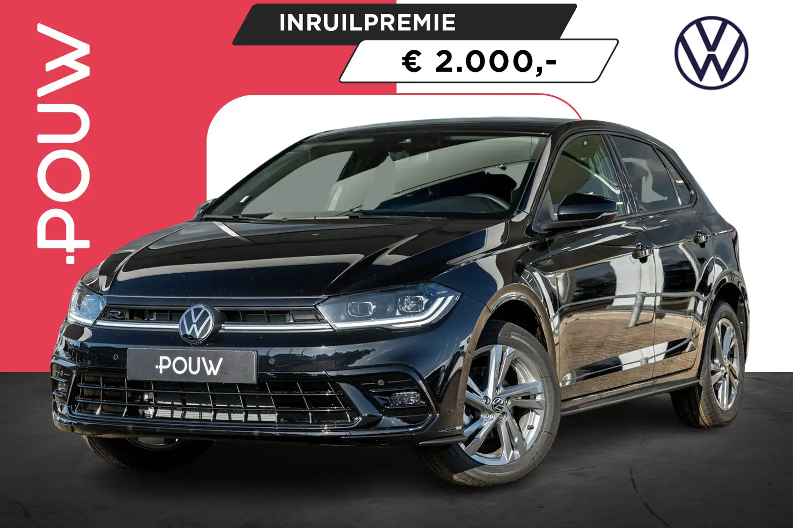 Volkswagen Polo 1.0 TSI 95pk DSG R-Line Edition | Achteruitrijcame Zwart - 1