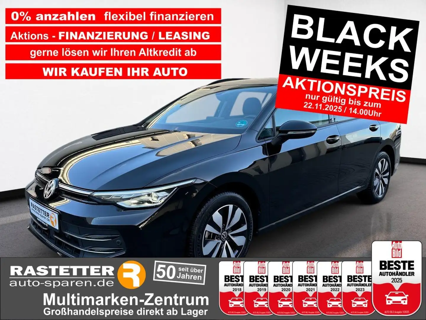 Volkswagen Golf Variant TSI Goal AHK+Navi+Kamera+LEDplus+ACC+virtC Schwarz - 1