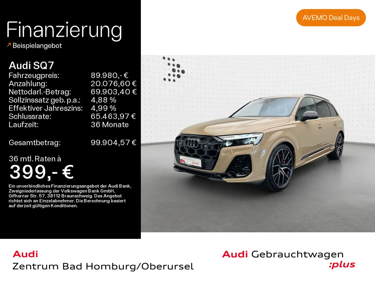 Audi SQ7 SUV TFSI quattro*Navi*Matrix*AHK*HUD*B&O*PDC Oro - 1