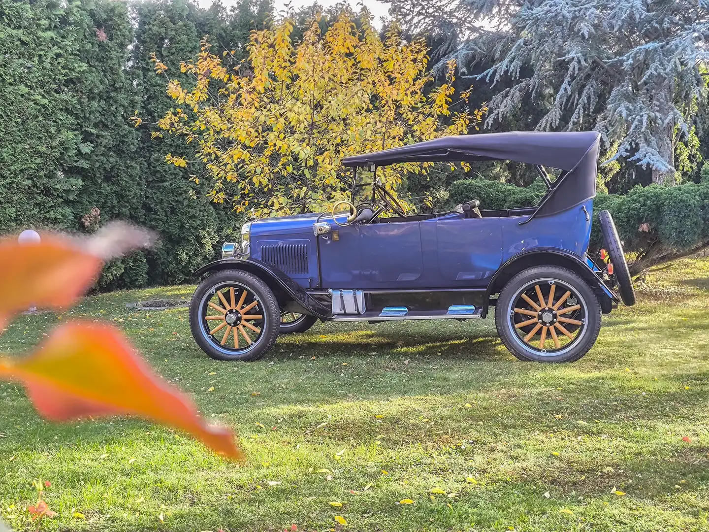 Ford Sonstige Willys Overland 1924 Touring Modell 91 Cabriolet Blau - 2