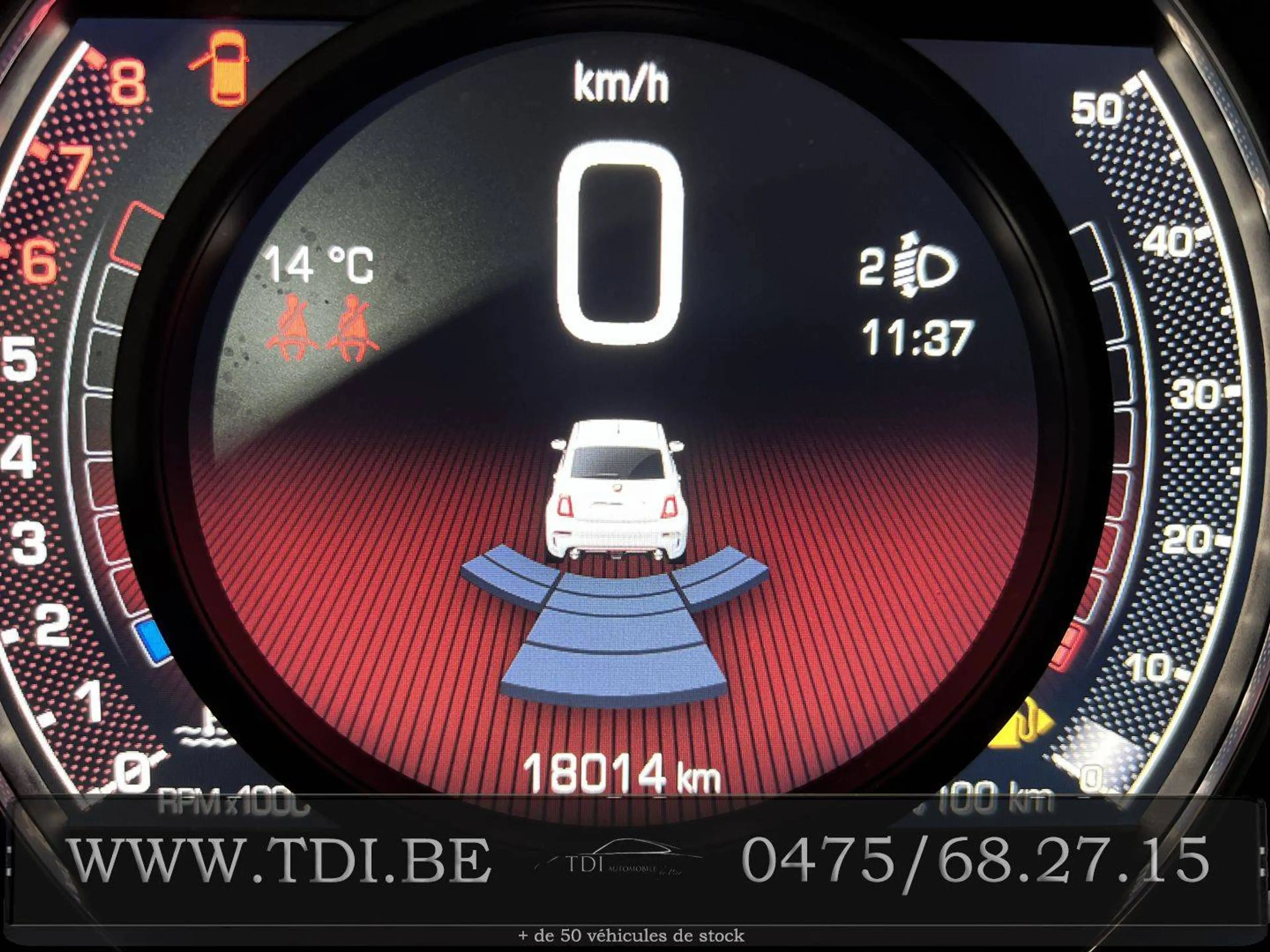 Abarth 595 *F595*TVA RECUPERABLE*163cv*Etat Nuf* 18.000km*Belge*Garantie* — photo 14