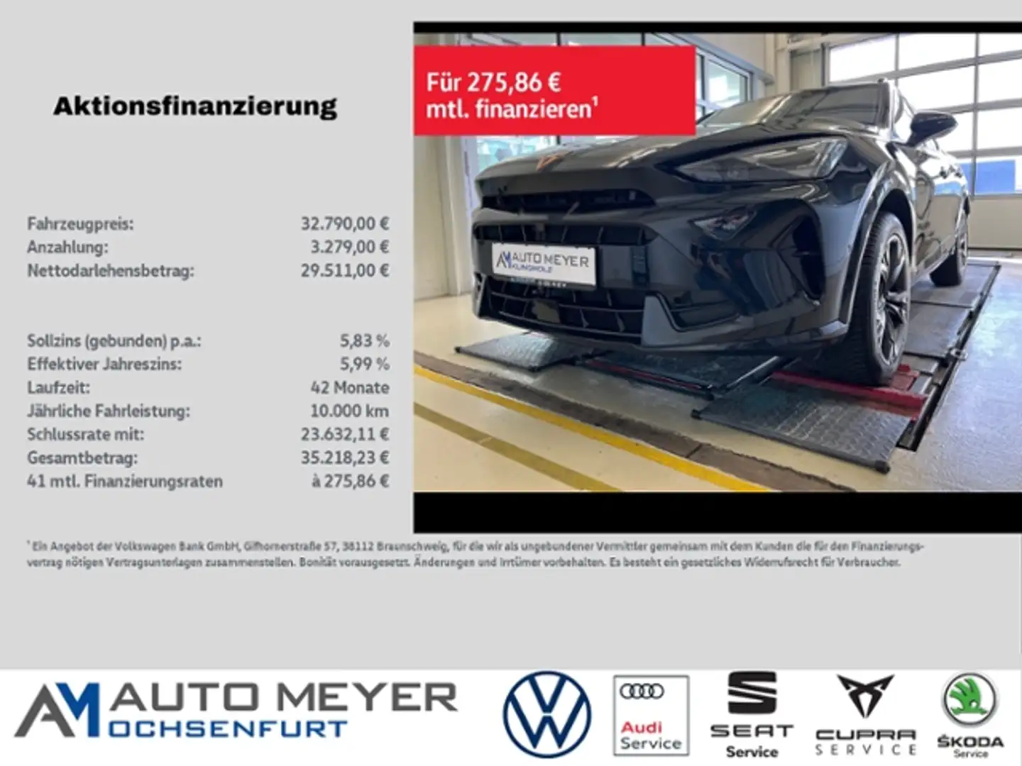 CUPRA Formentor 2.0 TDI DSG Navi ACC Rückfahrkamera Noir - 1