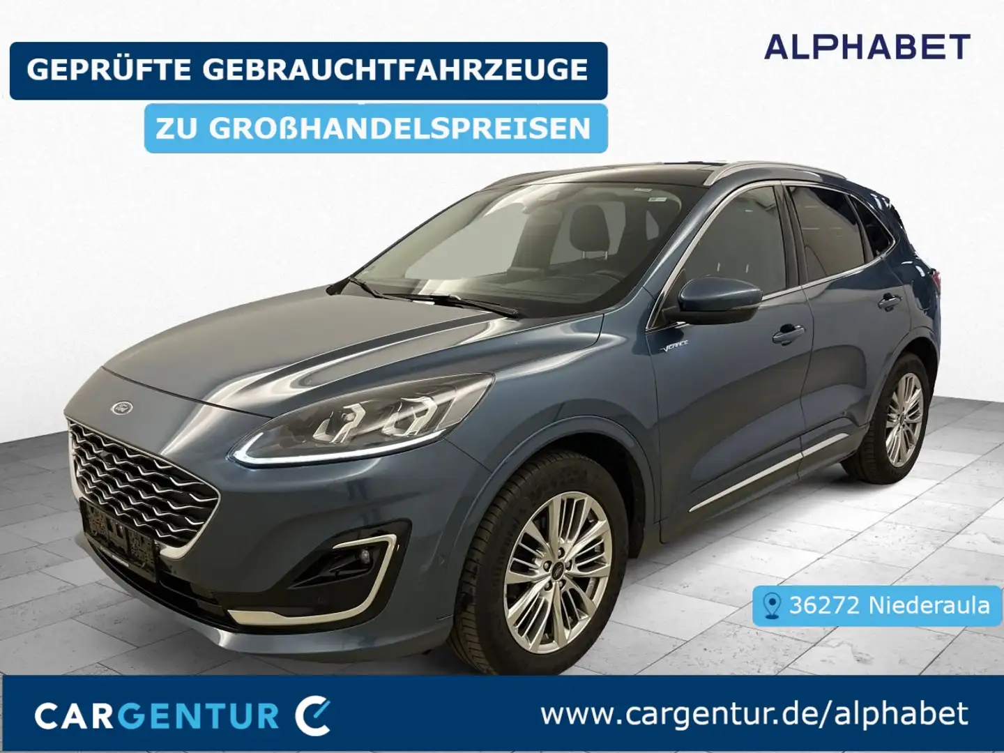 Ford Kuga 2.0 EcoBlue Vignale B&O AHK Pano S-Dach ACC Bleu - 1