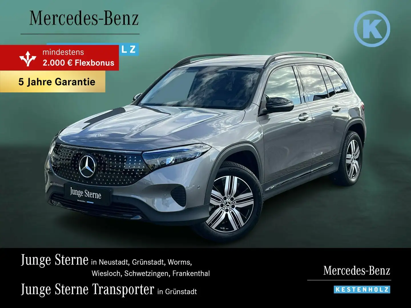 Mercedes-Benz EQB 250 EQB 250+ ELECTRIC+7-SITZ+NIGHT+KAMERA+KEYL+EASYP Grau - 1