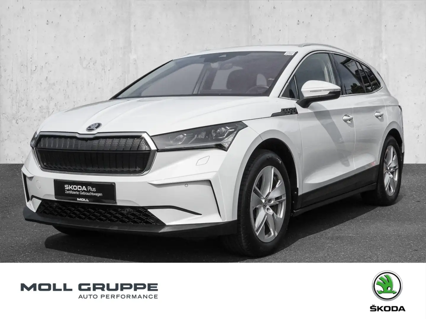 Skoda Enyaq iV 80 MATRIX ACC AHK AUT FLA KAM KLIMAA. Weiß - 1