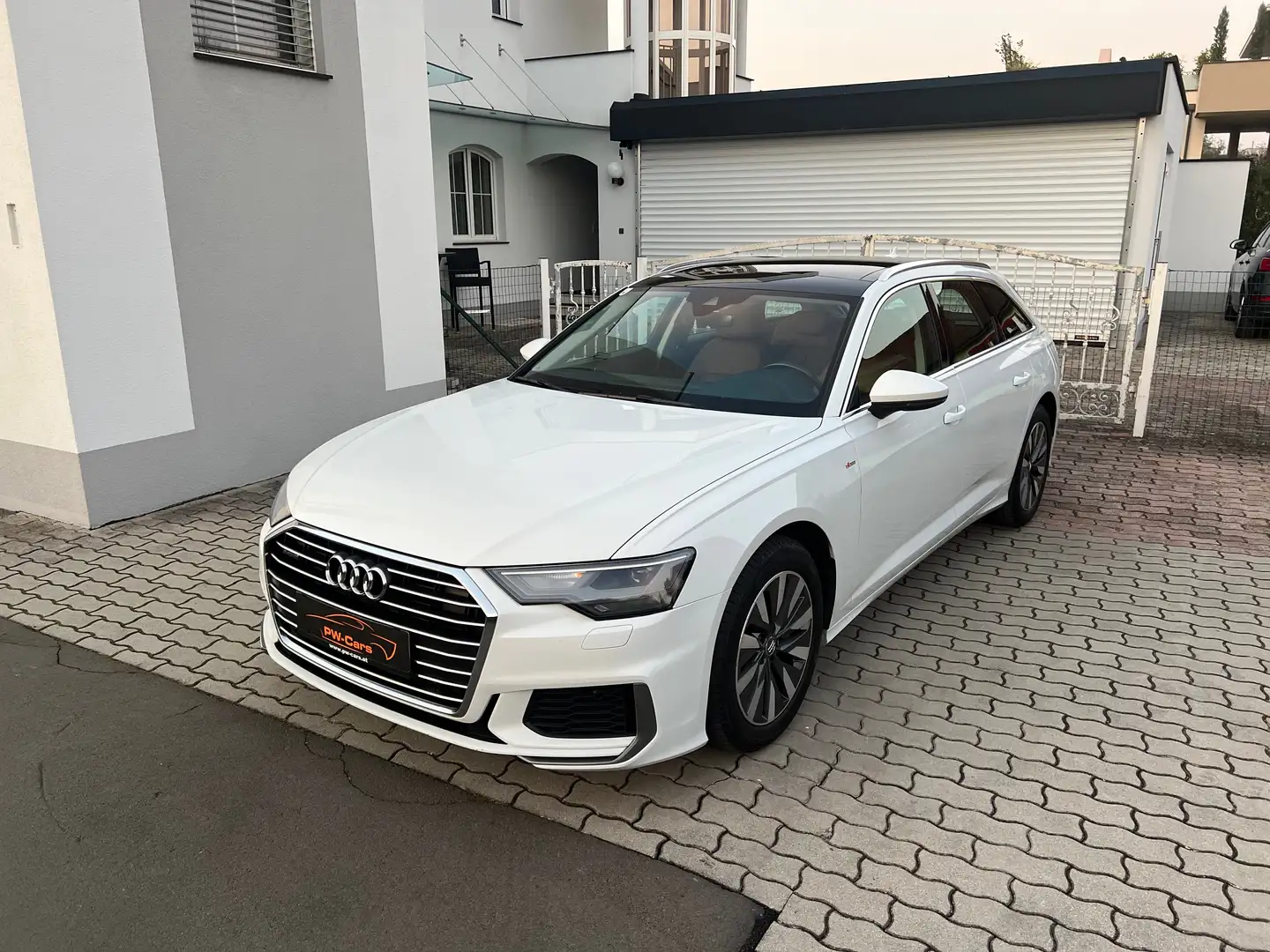Audi A6 Avant 50 TDI quattro tiptronic SLINE, PANORAMADACH Blanc - 1
