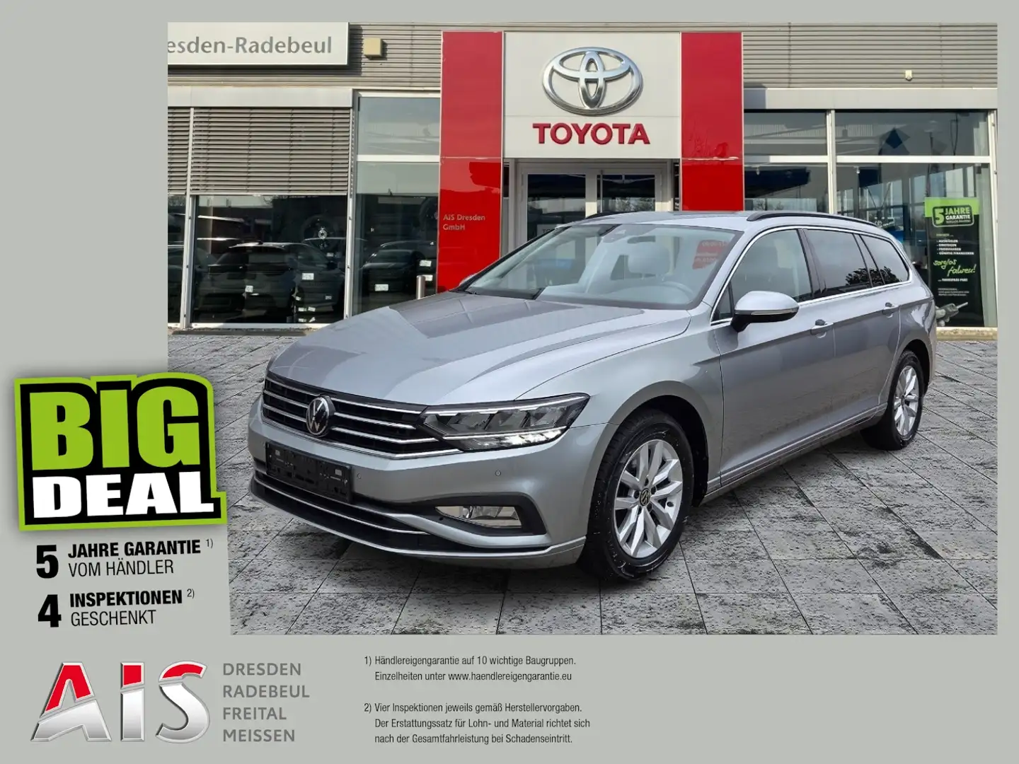 Volkswagen Passat Variant 1.5 TSI BMT Business ACC+AHK+LED Argent - 1