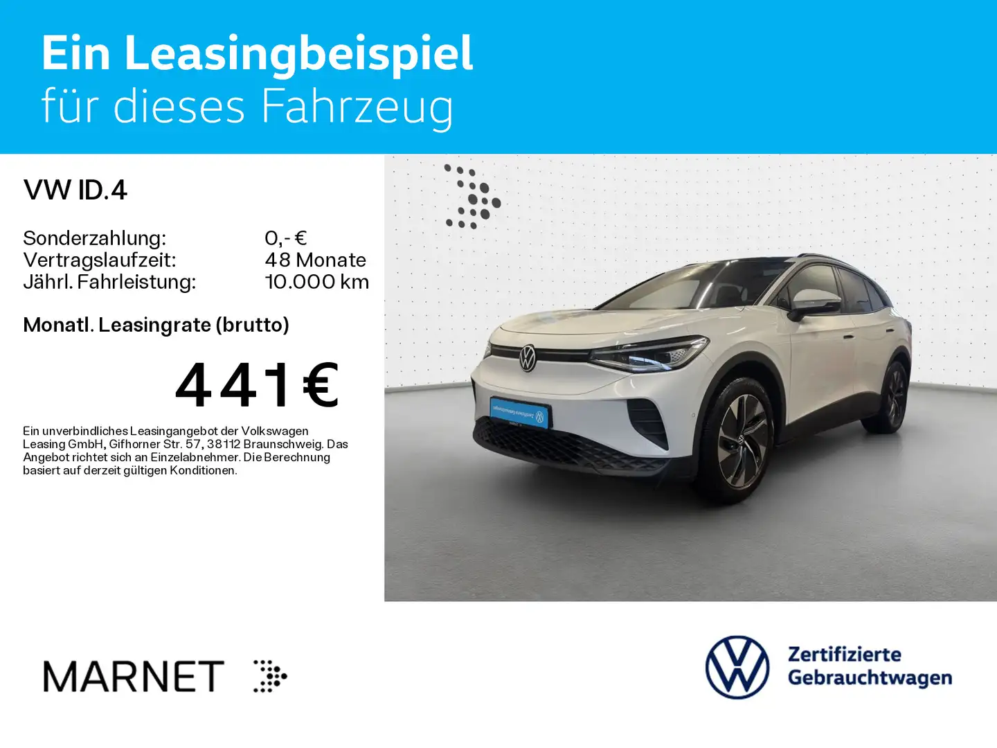 Volkswagen ID.4 Pro*82 kWh*Navi*AHK*Wärmep*Pano*Kamera*IQ-L Weiß - 2