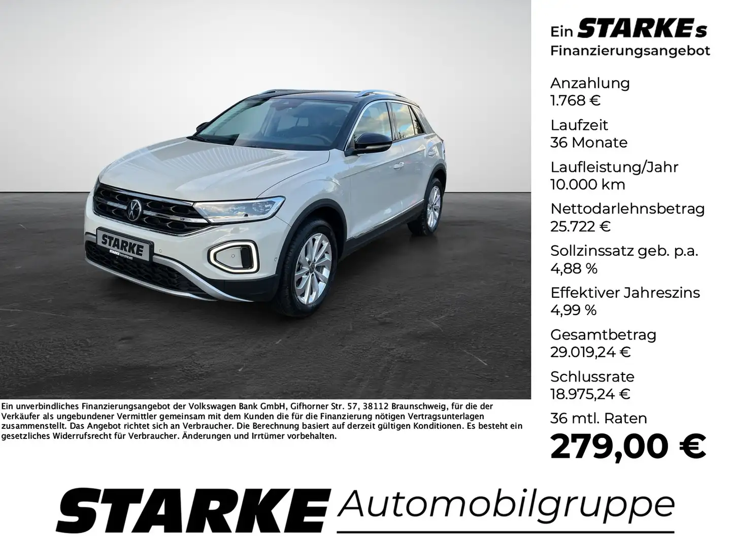 Volkswagen T-Roc 1.5 TSI DSG Style Grau - 1